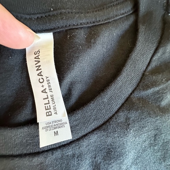 Bella Canvas airlume jersey Black Bon Jovi Graphic Tee medium women’s nwot - Picture 2 of 4